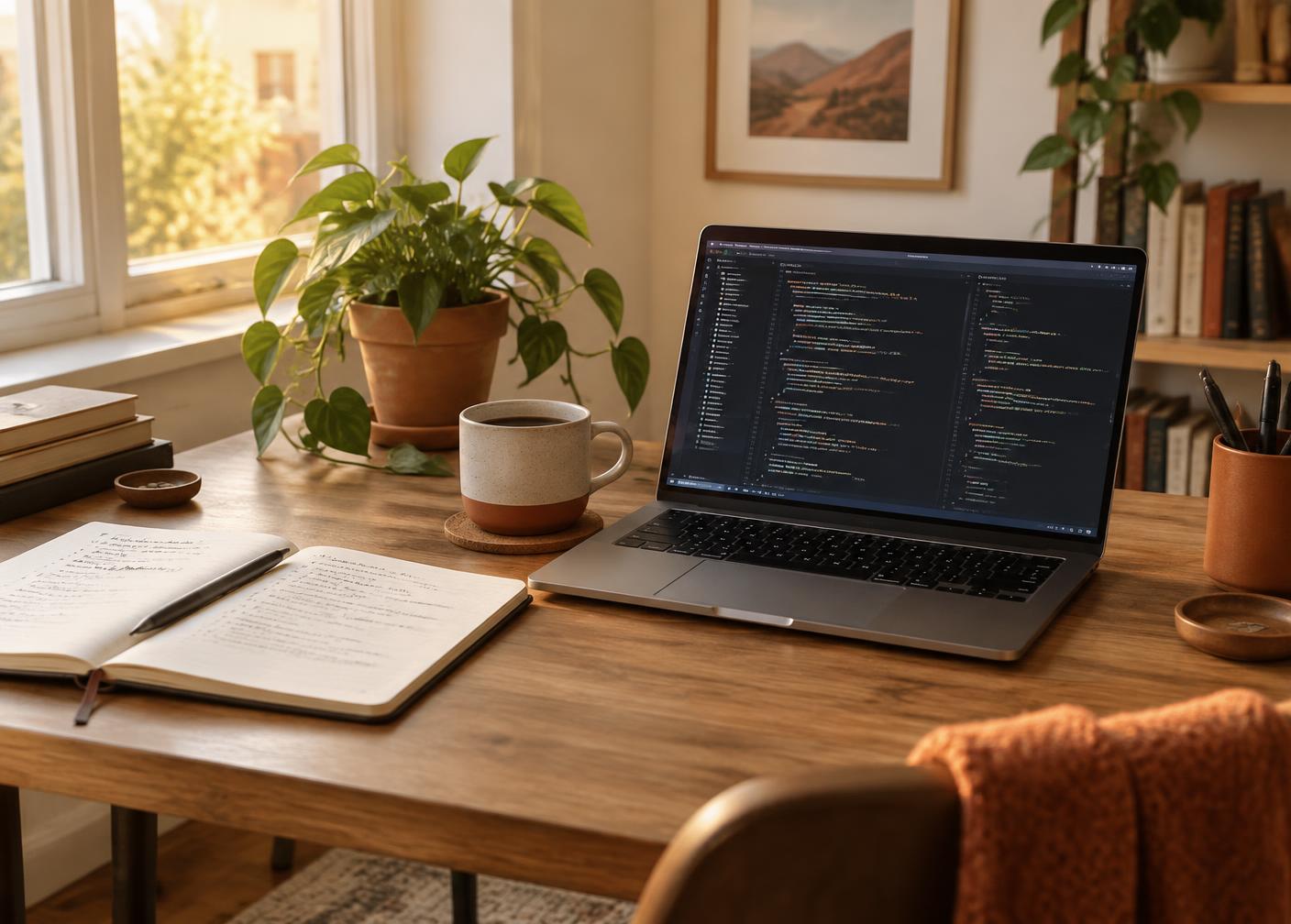 The desk where this software gets built